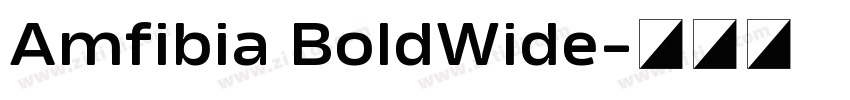 Amfibia BoldWide字体转换
